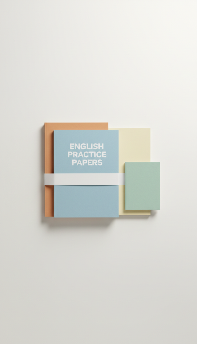 English Practice Papers — Printed — Demo — illustrative demo image
