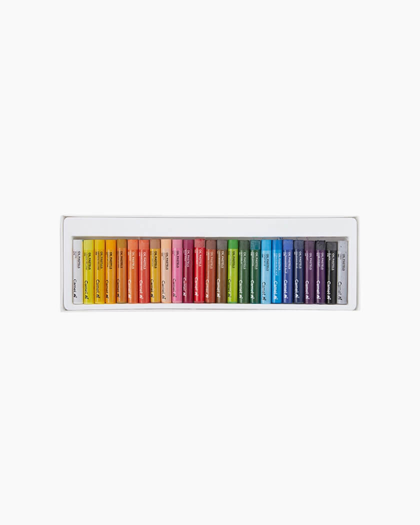 Camel Oil Pastels — 25 Shades with Scraping Tool — pack detail