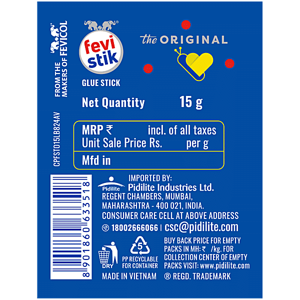 Fevistik Original Glue Stick — 15 g — pack detail